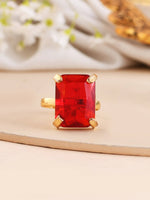 Thumbnail for VOJ Women Gold Color stainless steel Ring - Distacart