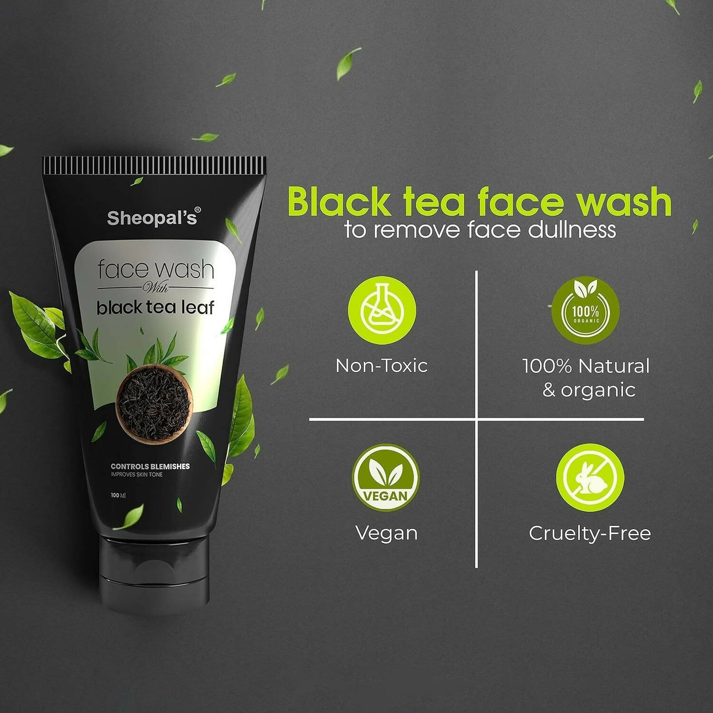 Sheopal's Black Tea Leaf Face Wash - Distacart