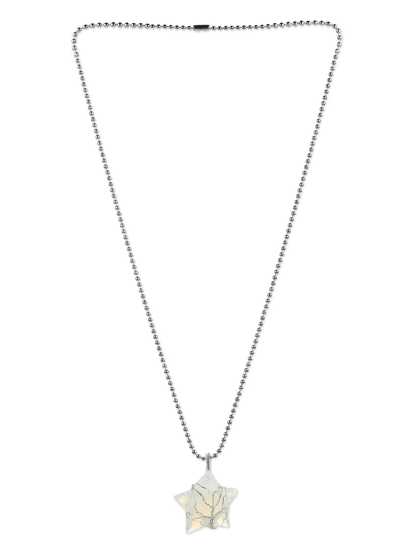 Women's Silver-Toned Blue Silver-Plated Handcrafted Chain - Ruby Raang - Distacart