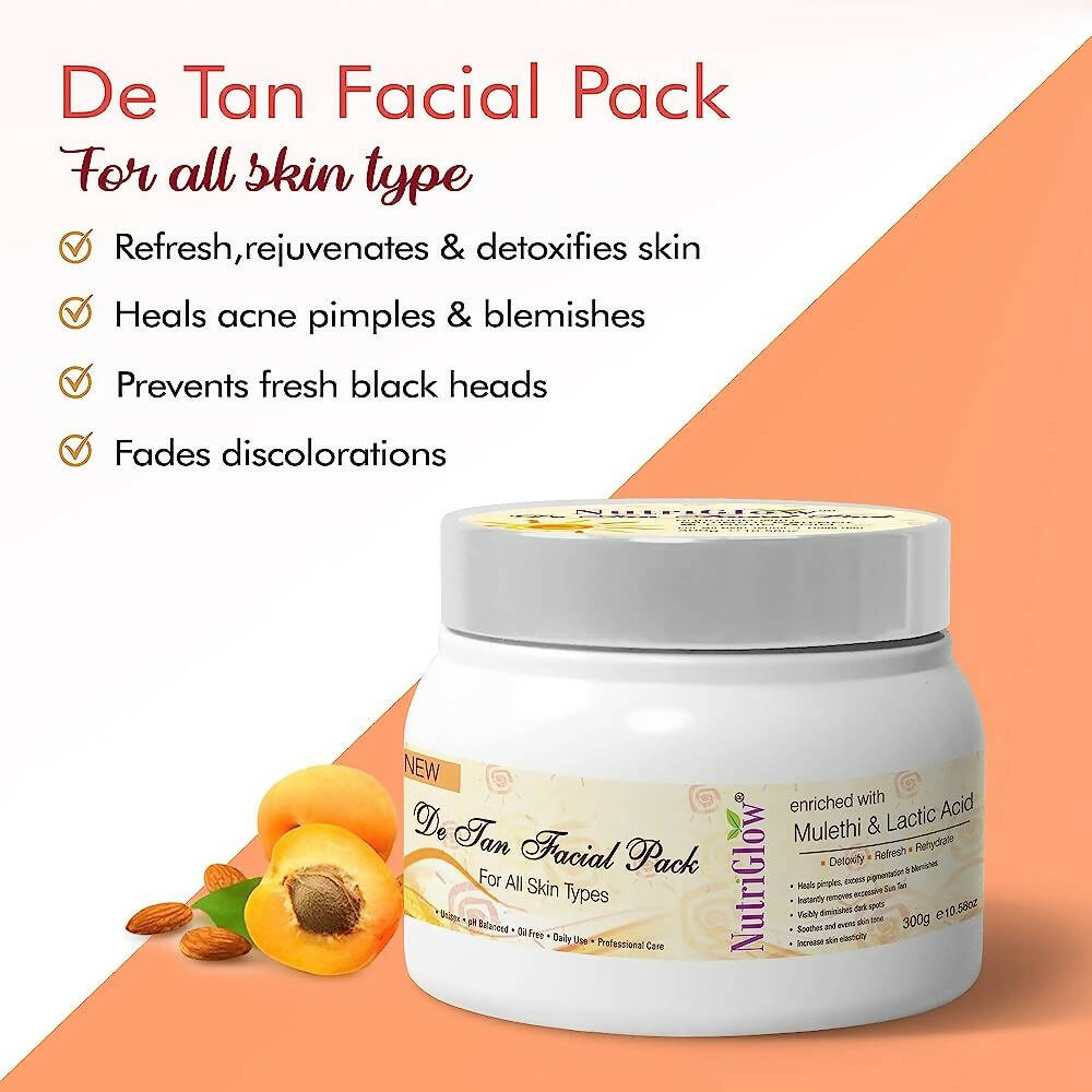 NutriGlow De Tan Facial Pack - Distacart