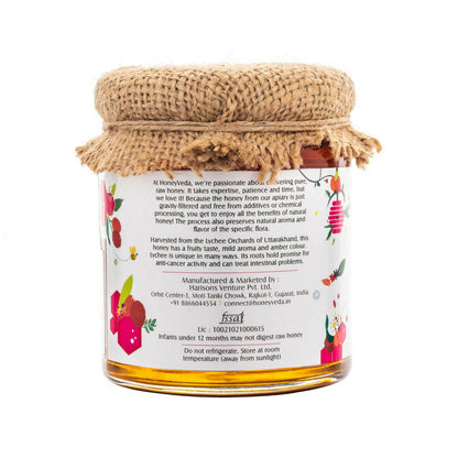 HoneyVeda Premium Raw Lychee Honey - Distacart