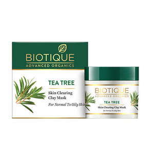 Biotique Advanced Organics Tea Tree Skin Clearing Clay Mask - Distacart