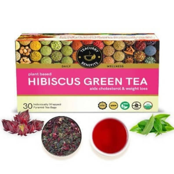 Teacurry Hibiscus Green Tea - Distacart