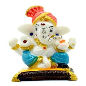 Puja N Pujari Ganesha Showpiece Idol For Car Dashboard
