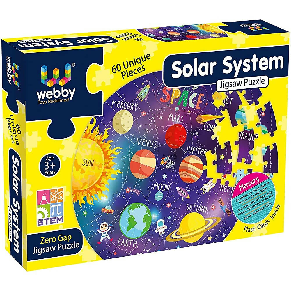 Webby Amazing Outer Space Solar System 60 Pieces Jigsaw Floor Puzzle - Distacart