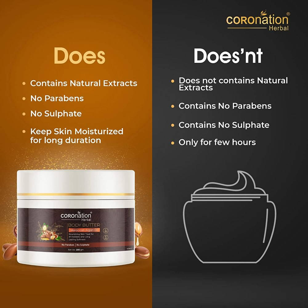 Coronation Herbal Moroccan Argan Oil Body Butter - Distacart