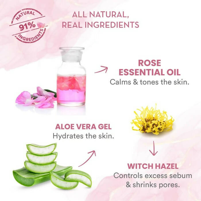 Wow Skin Science Super Light Rose Aloe Gel Moisturizer - Distacart