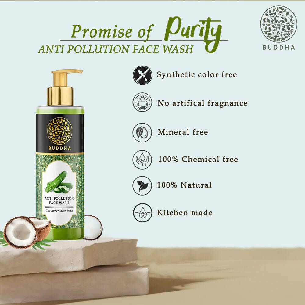 Buddha Natural Anti Pollution Face Wash - Distacart