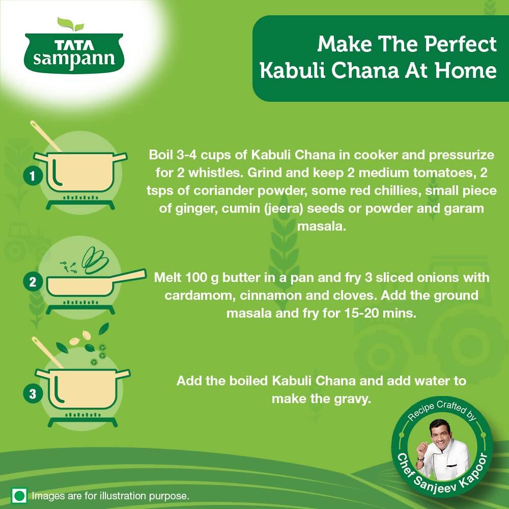 Tata Sampann Unpolished Kabuli Chana (Big Size) - Distacart