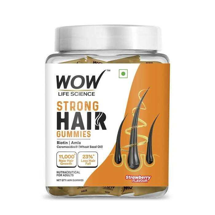 Wow Life Science Strong Hair Gummies - Distacart