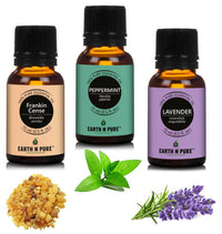 Thumbnail for Earth N Pure Essential Oils (Frankincense, Peppermint & Lavender) Combo - Distacart