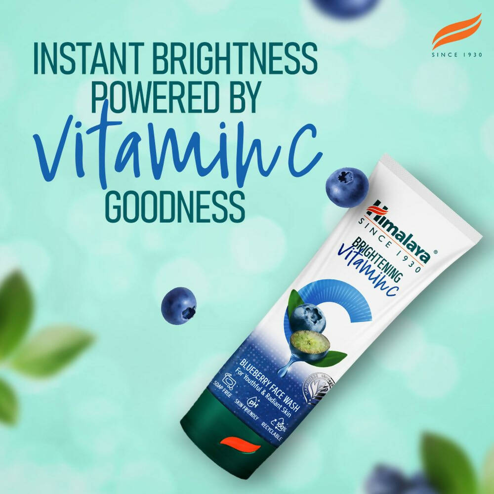 Himalaya Herbals Brightening Vitamin C Blueberry Face Wash - Distacart