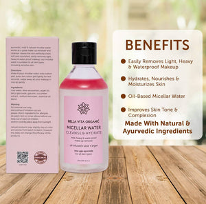 Bella Vita Organic Micellar Water Cleanse & Hydrate - Distacart