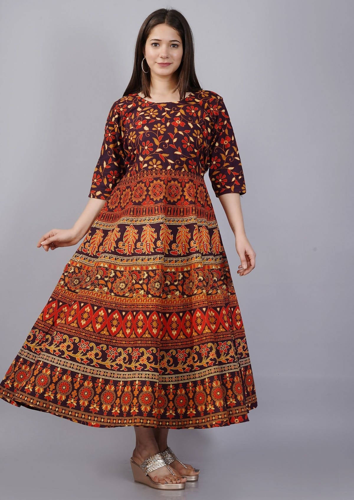 Vamika Multicolor Cotton Printed Party/Casual Wear Kurti (GAM23K)