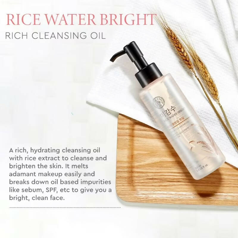 The Face Shop Rice Water Bright Light Cleansing Oil - Distacart