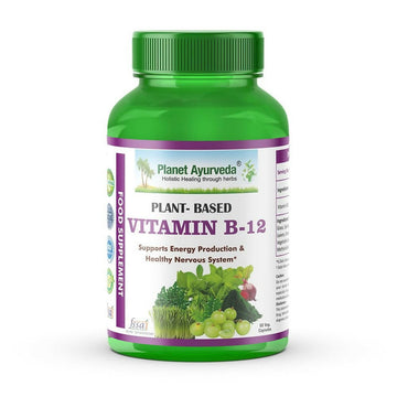 Planet Ayurveda Plant Based Vitamin B12 Capsules - Distacart