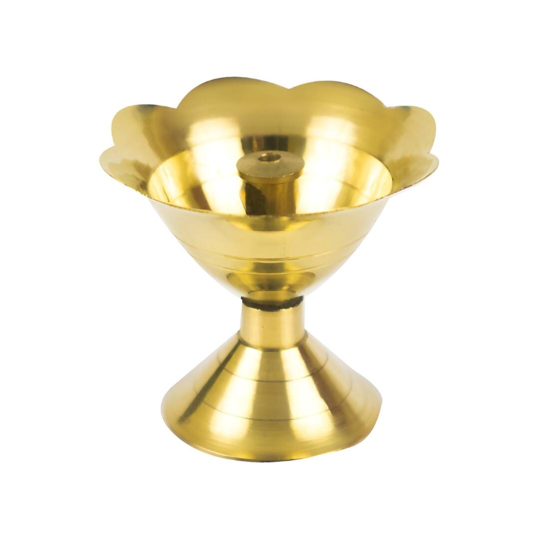 Spillbox Gold Toned Brass Small Diya - Distacart
