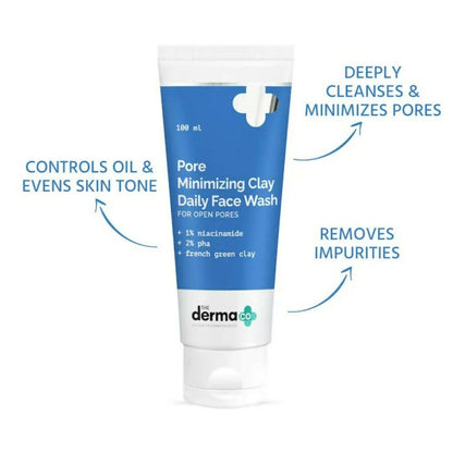 The Derma Co Pore Minimizing Clay Daily Face Wash - Distacart