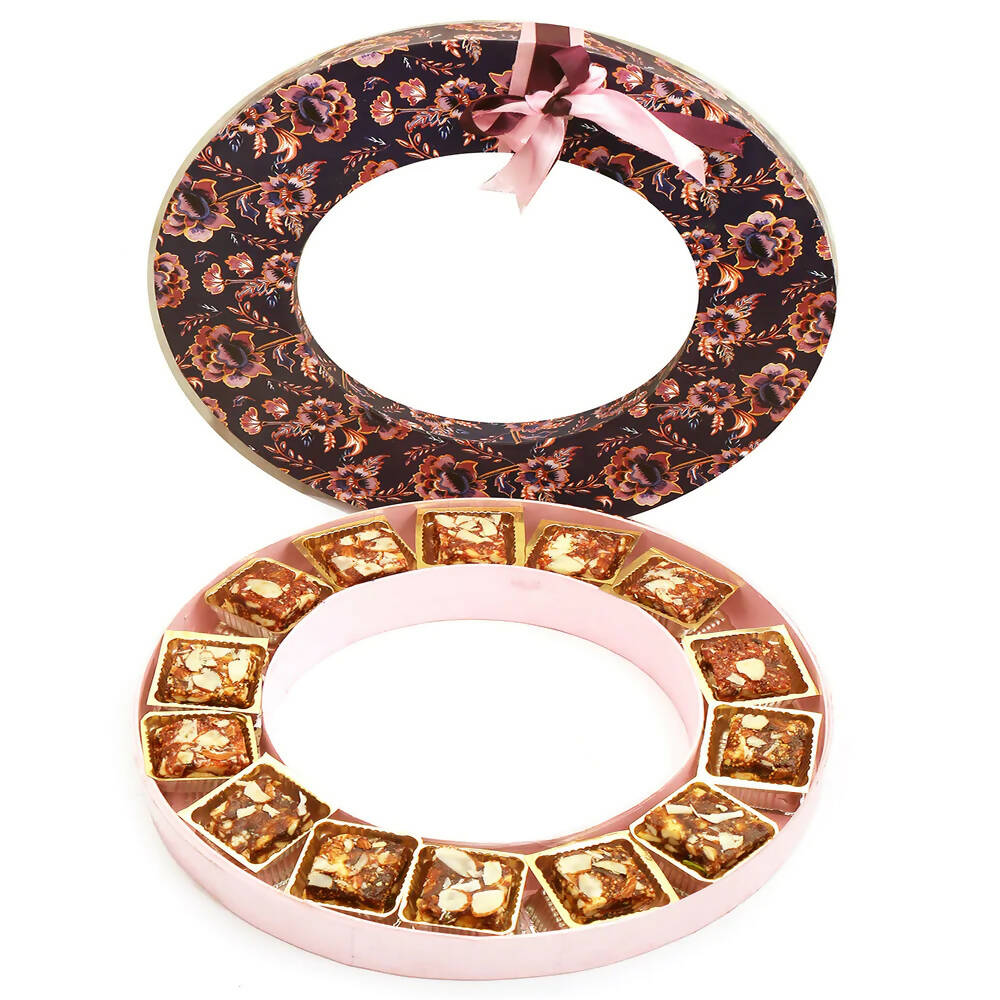 Ghasitaram Round Purple Assorted Anjeer Bites Box - Distacart