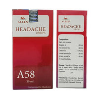 Thumbnail for Allen Homeopathy A58 Headache Drops