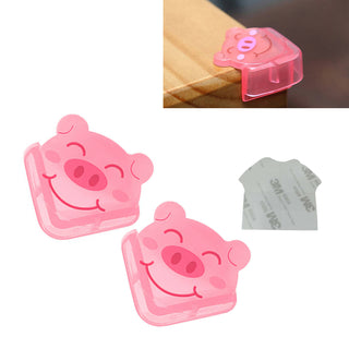 Safe-O-Kid Piggy Shaped, Compact Corner Safety For Sharp Corners, Pink - Distacart