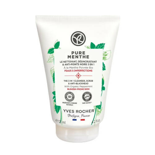 Yves Rocher Pure Menthe The 3 In 1 Cleanser - Distacart