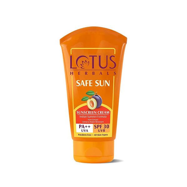 Lotus Herbals Safe Sun SPF 30 PA++ Sunscreen Cream - Distacart
