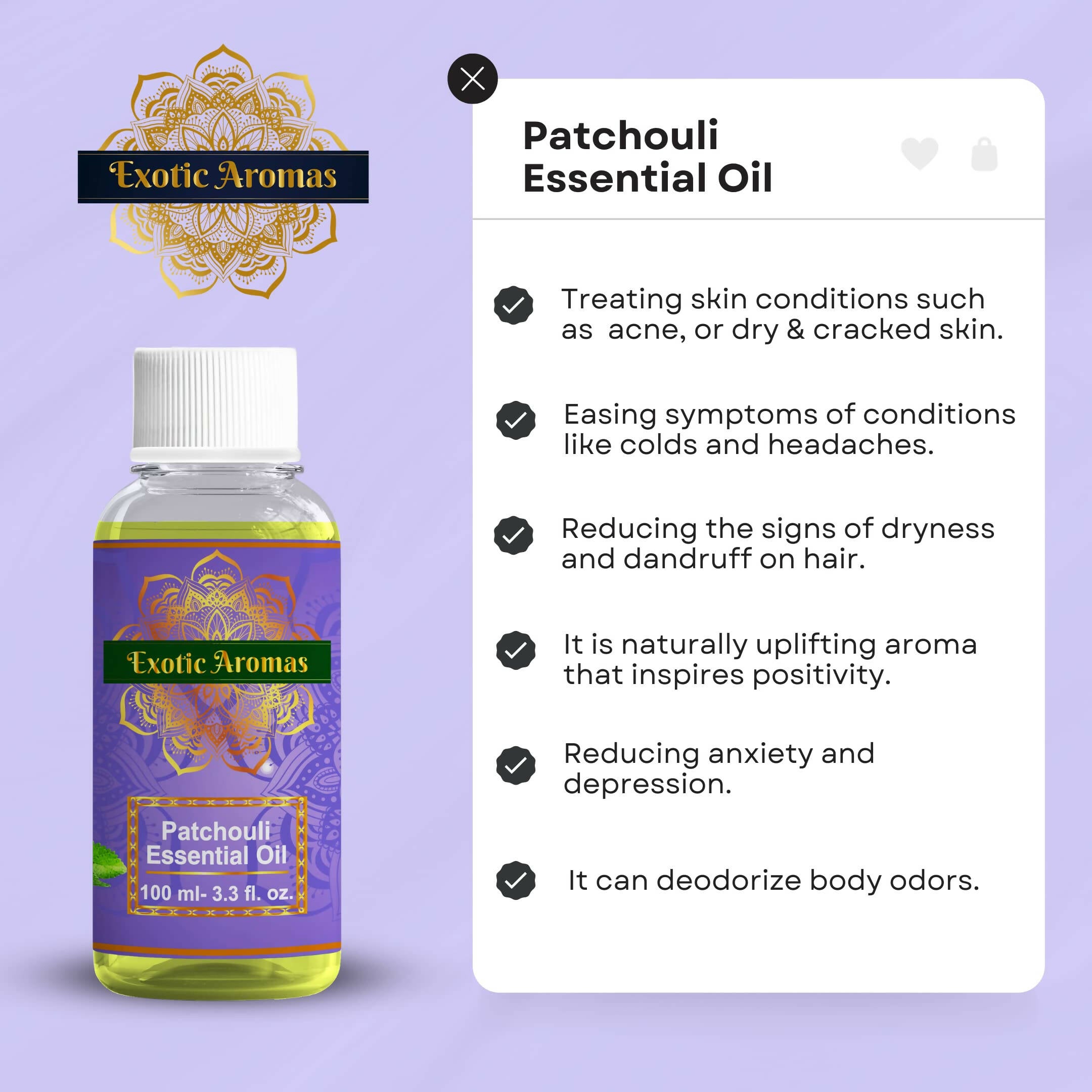 Exotic Aromas Patchouli Essential Oil - Distacart