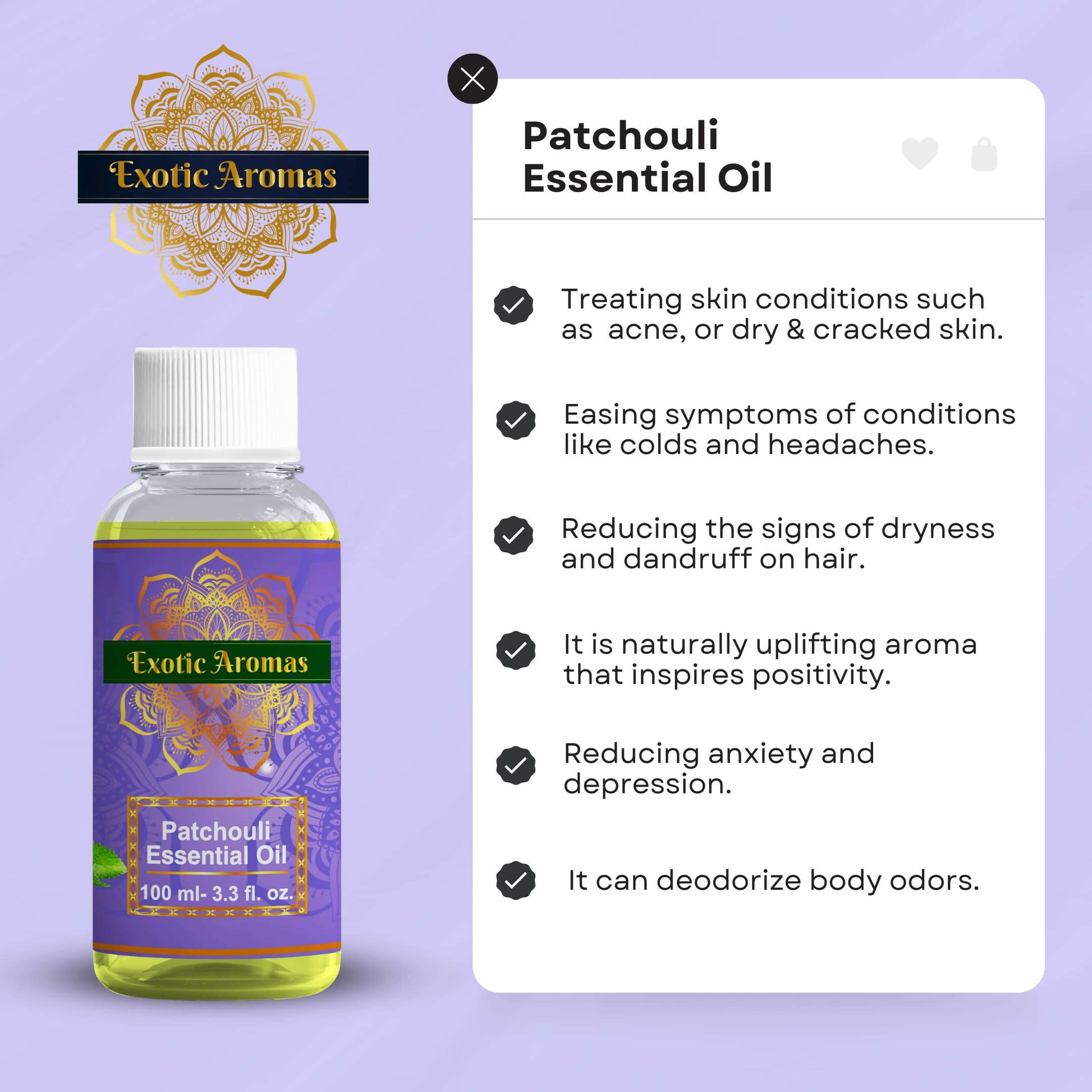 Exotic Aromas Patchouli Essential Oil - Distacart