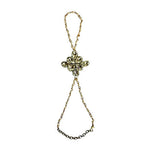 Thumbnail for Tiaraa Kundan Pearl Ring Bracelet For Women - Distacart