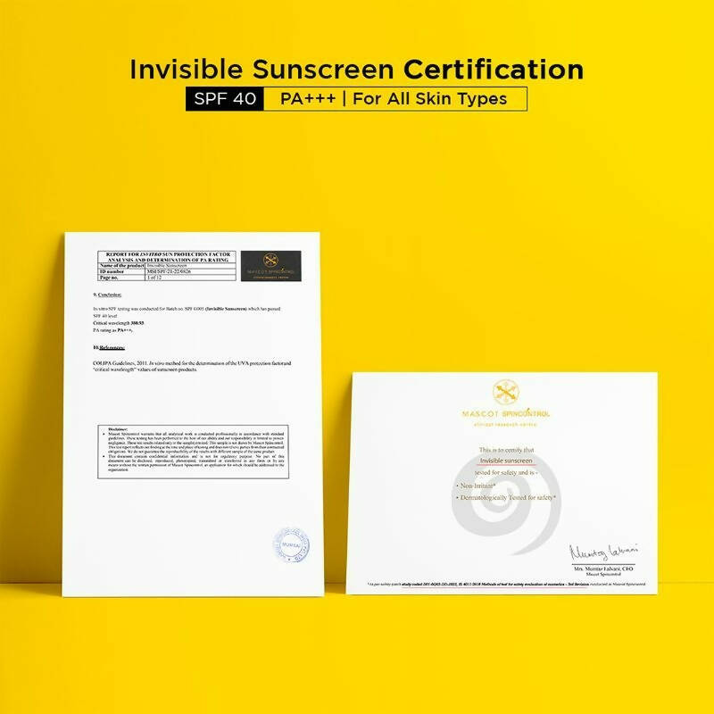 Sun scoop Invisible Sunscreen SPF 40 PA+++ - Distacart