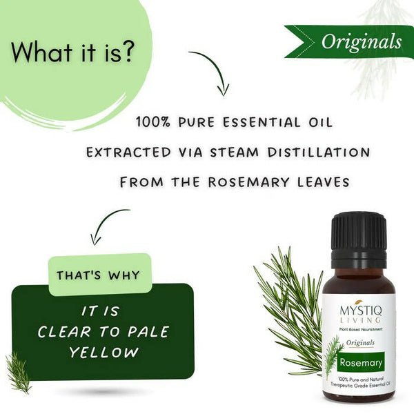 Mystiq Living Originals Rosemary Essential Oil - Distacart