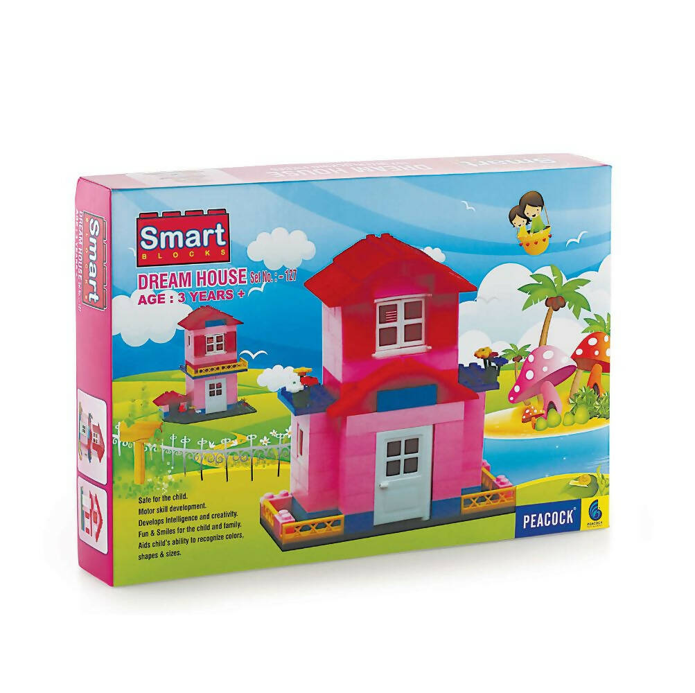 Peacock Learning & Educational Building Blocks Set For Kids - Dream House 127 - Distacart