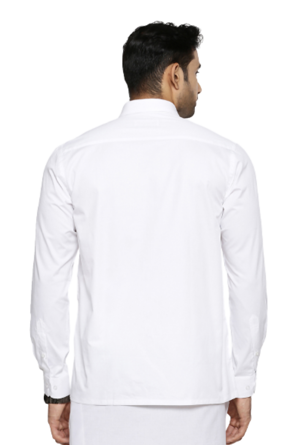 Ramraj Cotton Mens Full Sleeve Formal 100 % Cotton White Shirt - Distacart