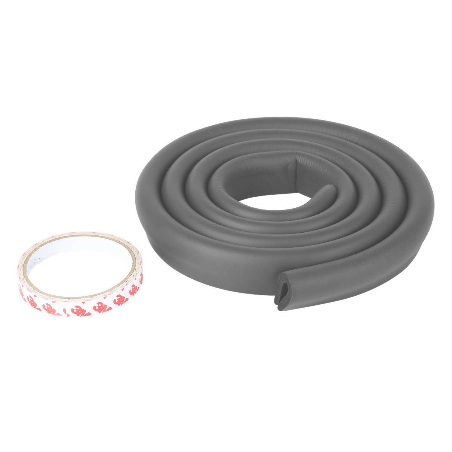 Safe-O-Kid Unique High Density 2 Mtr Long U Shaped Edge Guard Strips - Grey - Distacart