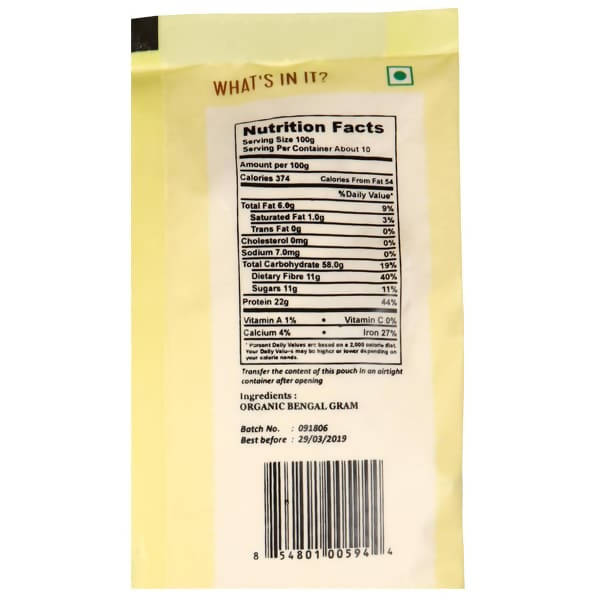 Organic Shastra Bengal Gram Flour (Besan) - Distacart