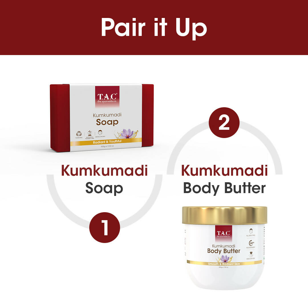 TAC - The Ayurveda Co. Kumkumadi Body Butter With Sandalwood, Saffron & Shea Butter - Distacart
