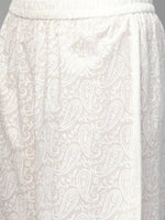 Thumbnail for Yufta Women Mauve & White Printed Kurta with Palazzo & Dupatta