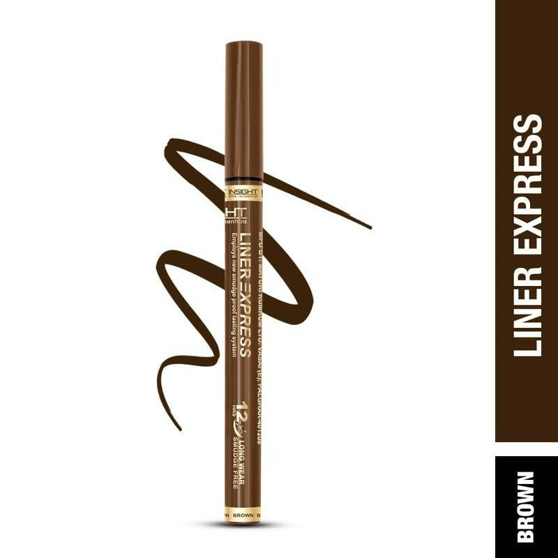 Insight Cosmetics Liner Express Eye Pen Smudge Proof Eye Makeup Brown - Distacart