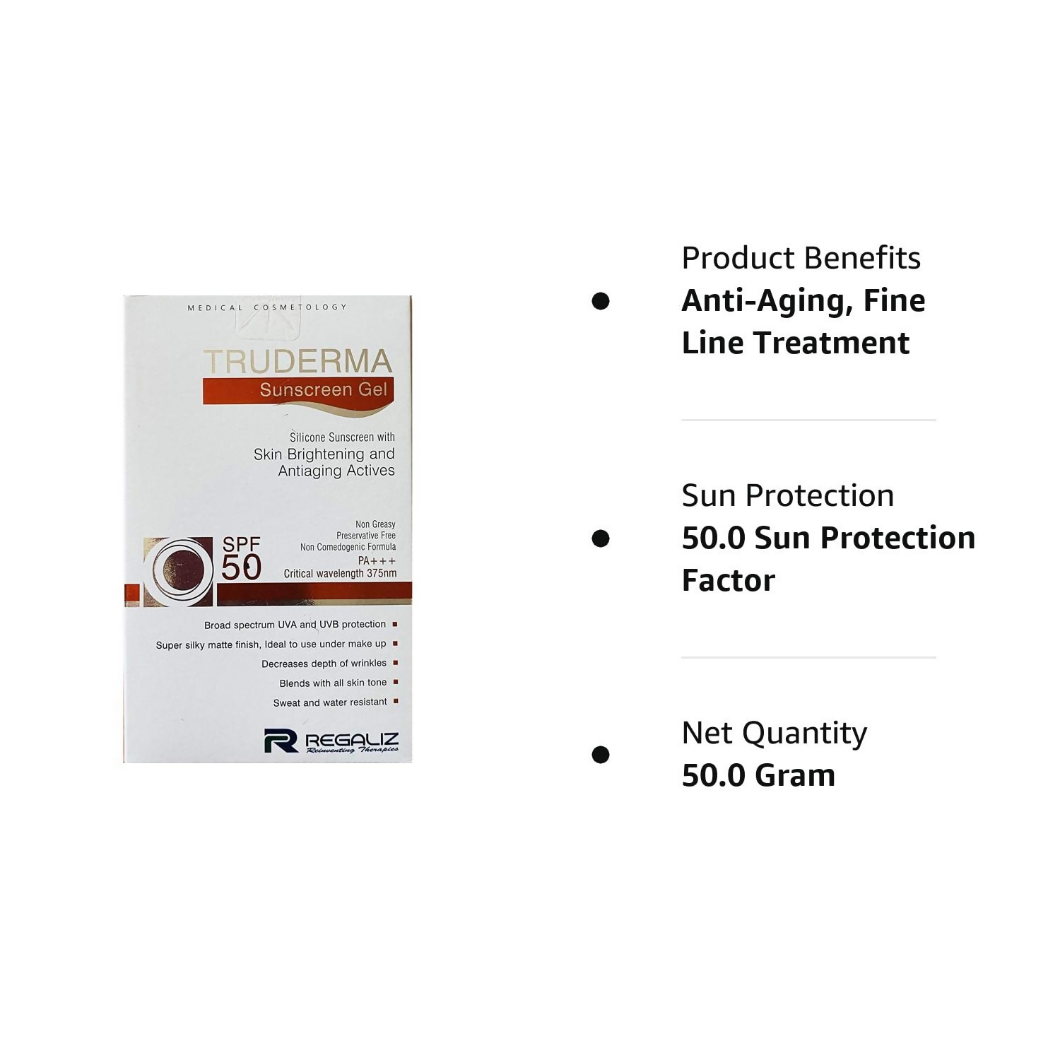 Truderma Sunscreen Gel SPF-50 - Distacart