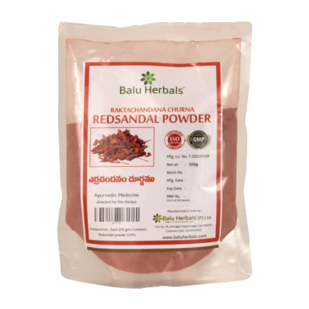 Balu Herbals Red Sandal Powder - Distacart