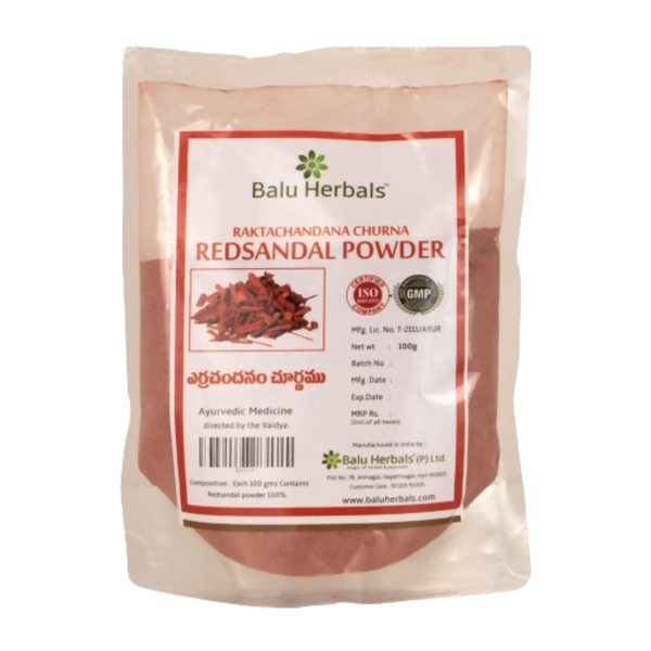 Balu Herbals Red Sandal Powder - Distacart