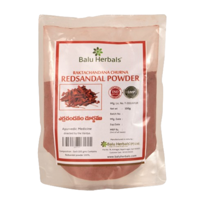 Balu Herbals Red Sandal Powder - Distacart