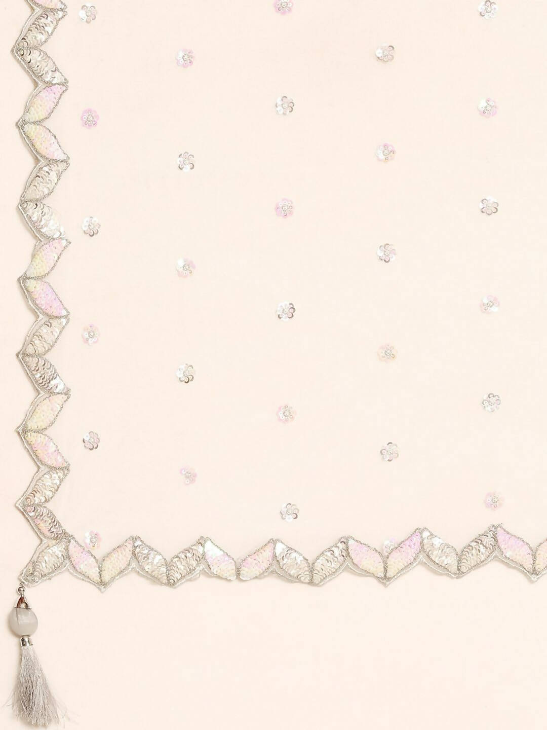 House of Panchhi Grey Organza Sequins & Zarkan embroidery Lehenga choli & Dupatta - Distacart