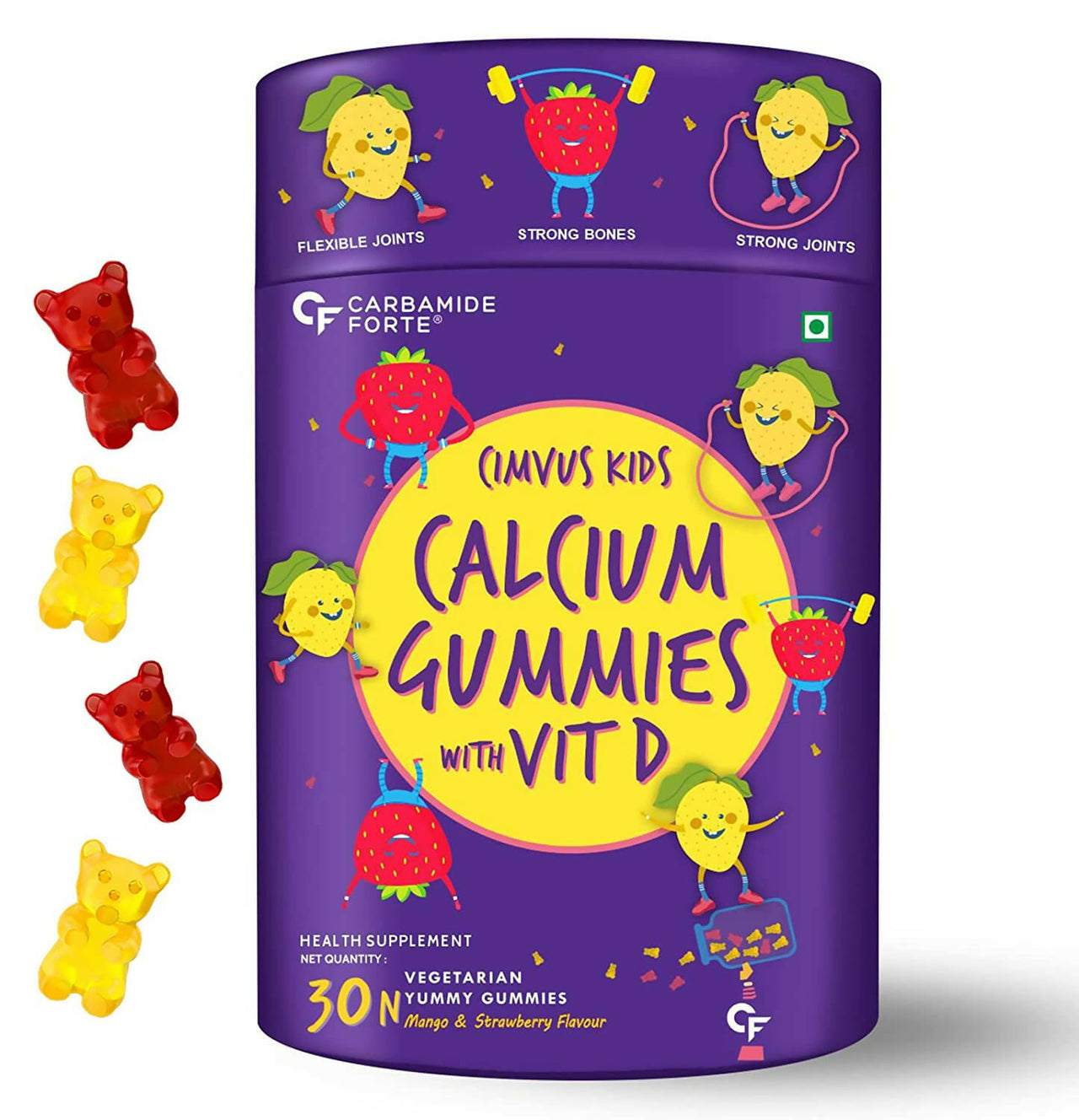 Carbamide Forte Calcium with Vitamin D Gummies for Kids - Distacart