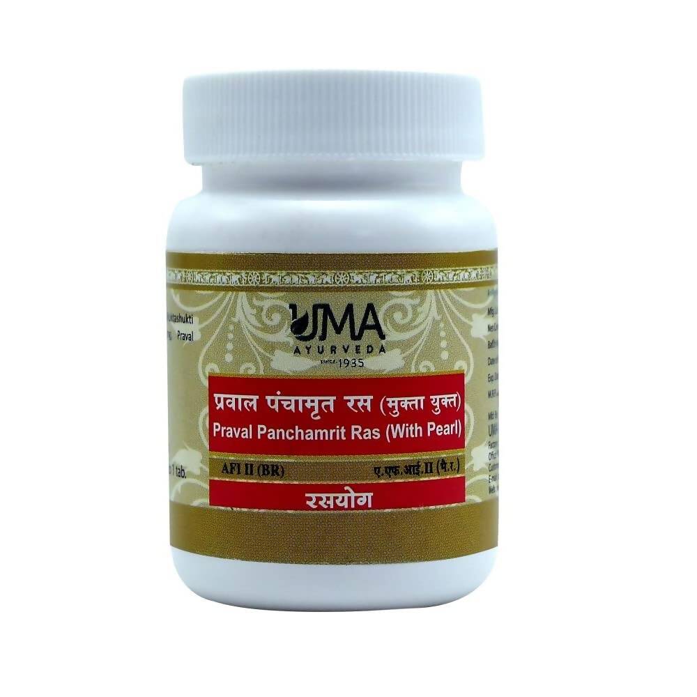 Uma Ayurveda Praval Panchamrit Ras (With Pearl) Tablets - Distacart