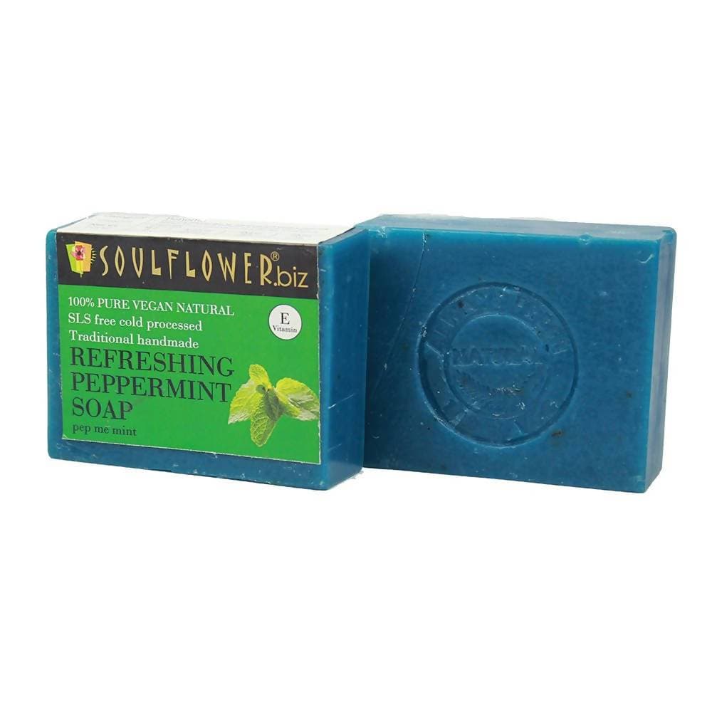 Soulflower Refreshing Peppermint Handmade Soap - Distacart