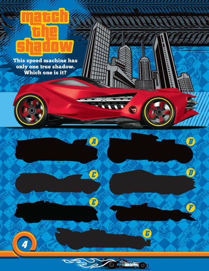 Dreamland Publications Hot Wheels Activity Book with Stickers: Children Interactive & Activity Book - Distacart