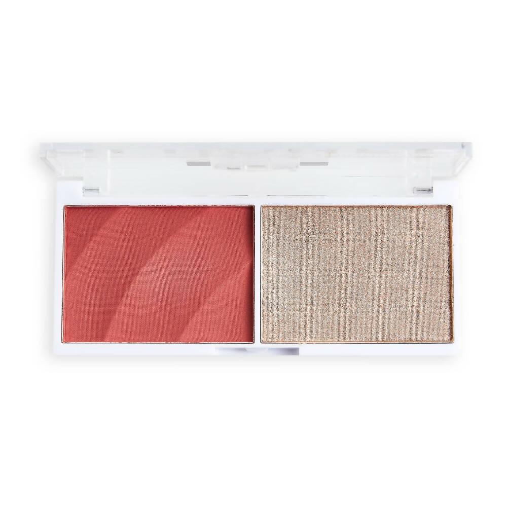 Revolution Relove Colour Play Blushed Duo - Cute - Distacart
