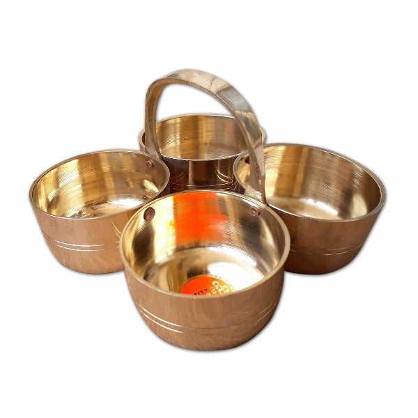 Haldi / Turmeric / Sandal Bowls Set of Four - Distacart